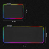 iMice RGB Mouse Pad Large Mousepad XL Computer Mousepad Gaming Mouse Pad Carpet Mouse Mat Desk Mat USB Game Keyboard Pad - one46.com.au