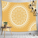 Psychedelic Bohemian Mandala Printed Polyester Tapestry Wall Hanging For Decorate Home Living Room Bedroom Office 3 Sizes - one46.com.au