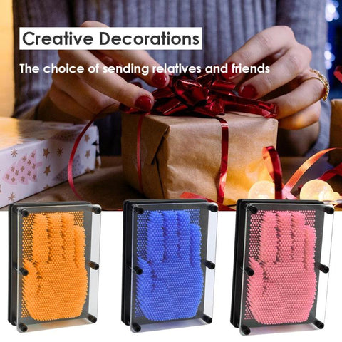 Plastic 3D Antistress Clone Fingerprint Needle Painting Gag Jokes Stress Relief Fun Toys Gift Anti-stress Figurines Decor - one46.com.au