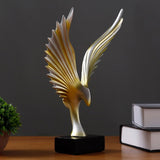 Wings Figurines Resin Ornaments Creative Wings Statue Retro Desktop Crafts Artwork Home Office Decoration - one46.com.au