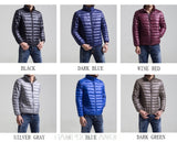 2018 men Casual White Duck Down Jackets male Autumn Winter Warm Coat Man's Ultralight Duck Down Jacket Male Windproof clothing - one46.com.au