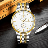 Men's Wrist Watches Mens Watches Top Brand Luxury Orlando Clock Stainless Steel Men's Watch Men erkek kol saati reloj hombre - one46.com.au