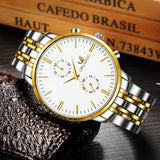 Men's Wrist Watches Mens Watches Top Brand Luxury Orlando Clock Stainless Steel Men's Watch Men erkek kol saati reloj hombre - one46.com.au