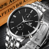 Men's Wrist Watches Mens Watches Top Brand Luxury Orlando Clock Stainless Steel Men's Watch Men erkek kol saati reloj hombre - one46.com.au