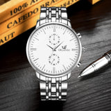 Men's Wrist Watches Mens Watches Top Brand Luxury Orlando Clock Stainless Steel Men's Watch Men erkek kol saati reloj hombre - one46.com.au
