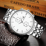 Men's Wrist Watches Mens Watches Top Brand Luxury Orlando Clock Stainless Steel Men's Watch Men erkek kol saati reloj hombre - one46.com.au