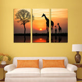 11801 Big Sunset Giraffe Frameles Oil Painting Canvas Painting Decoration Art Canvas Modern Home Decoration Painting - one46.com.au