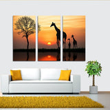 11801 Big Sunset Giraffe Frameles Oil Painting Canvas Painting Decoration Art Canvas Modern Home Decoration Painting - one46.com.au