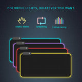 HOT-Gaming Mouse Pad Rgb Oversized Glowing Led Extended Illuminated Keyboard Thicken Colorful For Pc Computer Laptop - one46.com.au
