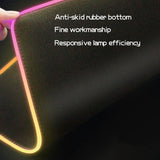 HOT-Gaming Mouse Pad Rgb Oversized Glowing Led Extended Illuminated Keyboard Thicken Colorful For Pc Computer Laptop - one46.com.au