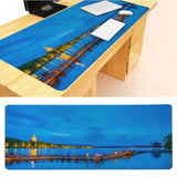 MaiYaCa  West Lake Night Scene Keyboard Gaming MousePads Size for 40x90CM Speed Version Gaming Mousepads - one46.com.au