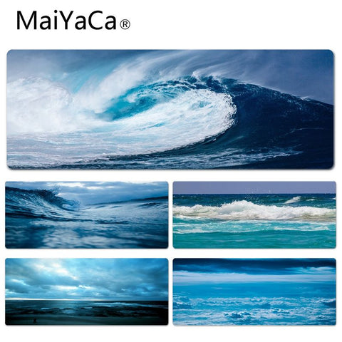 MaiYaCa  Rolling Waves Durable Rubber Mouse Mat Pad Size for 40x90CM Speed Version Gaming Mousepads - one46.com.au