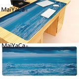 MaiYaCa  Rolling Waves Durable Rubber Mouse Mat Pad Size for 40x90CM Speed Version Gaming Mousepads - one46.com.au