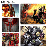 MaiYaCa Boy Gift Pad Deadpool gamer play mats Mousepad Size for 180x220x2mm and 250x290x2mm Rubber Mousemats - one46.com.au