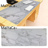 MaiYaCa White Marble Durable Rubber Mouse Mat Pad Size for 40x90CM Speed Version Gaming Mousepads Laptop Gaming Mice Mousepad - one46.com.au