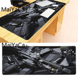 MaiYaCa New Designs Gaming Gun Durable Rubber Mouse Mat Pad Size for 300*900*2mm and 400*900*2mm Game Mousepad - one46.com.au