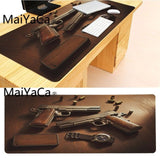 MaiYaCa New Designs Gaming Gun Durable Rubber Mouse Mat Pad Size for 300*900*2mm and 400*900*2mm Game Mousepad - one46.com.au