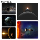 MaiYaCa Funny Glossy Space Planet Stars Solar System Large Mouse pad PC Computer mat Size for 18x22cm 25x29cm Small Mousepad - one46.com.au