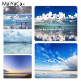 MaiYaCa Sky Mirror Tea Card Salt Lake Office Mice Gamer Soft Mouse Pad Size for 18x22x0.2cm Gaming Mousepads - one46.com.au
