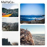 MaiYaCa Funny Man sitting on the  of a cliff MousePads Computer Laptop Anime Mouse Mat Size for 18x22cm 25x29cm Mousepad - one46.com.au