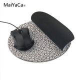 MaiYaCa Unique Desktop Pad Game Mousepad Gamer Speed Mice Retail Small Round Rubber Mousepad For I Love Emojis - one46.com.au