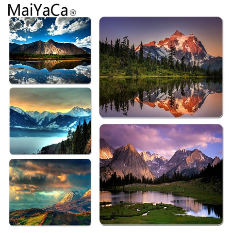 MaiYaCa New Designs Mountain Unique Desktop Pad Game Mousepad Size for 18x22cm 25x29cm Small Mousepad - one46.com.au