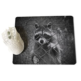 MaiYaCa Personalized Fashion Raccoon Anti-Slip Durable Silicone Computermats Size for 180x220x2mm and 250x290x2mm Small Mousepad - one46.com.au