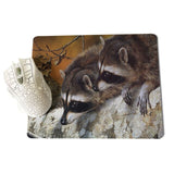 MaiYaCa Personalized Fashion Raccoon Anti-Slip Durable Silicone Computermats Size for 180x220x2mm and 250x290x2mm Small Mousepad - one46.com.au