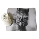 MaiYaCa Personalized Fashion Raccoon Anti-Slip Durable Silicone Computermats Size for 180x220x2mm and 250x290x2mm Small Mousepad - one46.com.au