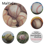 MaiYaCa Your Own Mats Baseball  Laptop Gaming Mice Mousepad Round Mouse Pad PC Computer Mat - one46.com.au