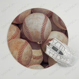 MaiYaCa Your Own Mats Baseball  Laptop Gaming Mice Mousepad Round Mouse Pad PC Computer Mat - one46.com.au