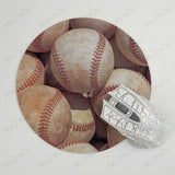MaiYaCa Your Own Mats Baseball  Laptop Gaming Mice Mousepad Round Mouse Pad PC Computer Mat - one46.com.au
