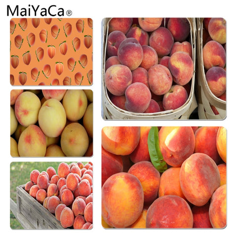 MaiYaCa Funny Peach Laptop Computer Mousepad Size for 18x22cm 25x29cm Small Mousepad - one46.com.au