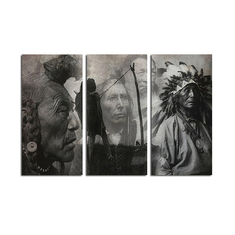 12444 Indian Four Men Photo Frameles Oil Painting Canvas Painting Decoration Art Canvas Modern Home Decoration Painting - one46.com.au