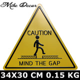 [ Mike Decor ] HAZARDOUS MATERIAL Factory Painting Triangle Plaque Public decor YD-524 - one46.com.au