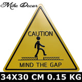 [ Mike Decor ] HAZARDOUS MATERIAL Factory Painting Triangle Plaque Public decor YD-524 - one46.com.au