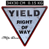 [ Mike Decor ] HAZARDOUS MATERIAL Factory Painting Triangle Plaque Public decor YD-524 - one46.com.au
