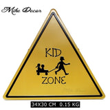 [ Mike Decor ] HAZARDOUS MATERIAL Factory Painting Triangle Plaque Public decor YD-524 - one46.com.au