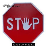 [ Mike Decor ] HAZARDOUS MATERIAL Factory Painting Triangle Plaque Public decor YD-524 - one46.com.au