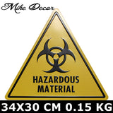 [ Mike Decor ] HAZARDOUS MATERIAL Factory Painting Triangle Plaque Public decor YD-524 - one46.com.au