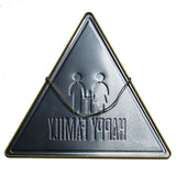 [ Mike Decor ] HAZARDOUS MATERIAL Factory Painting Triangle Plaque Public decor YD-524 - one46.com.au
