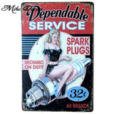 [ Mike86 ] HQ Motor Service Sex Wall Sign Metal Plaque Iron Painting Retro Gift Bar Friend Home Decor 20X30 CM AA-960 - one46.com.au