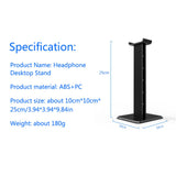 Practical Gaming Headphone Holder Headset Show Shelf Head-Mounted Hook Display Shelf Headphone Bracket Hanger Support Bracket - one46.com.au