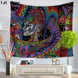 LzL Home Indian Mandala Tapestry Paintings Psychedelic Colorful Wall Hanging Tapestries Religion National Features Dorm Wall Art - one46.com.au