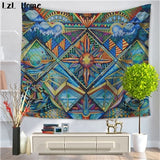 LzL Home Indian Mandala Tapestry Paintings Psychedelic Colorful Wall Hanging Tapestries Religion National Features Dorm Wall Art - one46.com.au