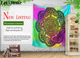 LzL Home Indian Mandala Tapestry Paintings Psychedelic Colorful Wall Hanging Tapestries Religion National Features Dorm Wall Art - one46.com.au