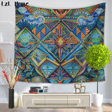 LzL Home Indian Mandala Tapestry Paintings Psychedelic Colorful Wall Hanging Tapestries Religion National Features Dorm Wall Art - one46.com.au