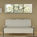 11094 Cross Section Branch & White Flower Frameles Canvas Painting Decoration Art Canvas Modern Home Decoration Painting - one46.com.au