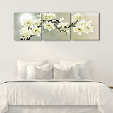 11094 Cross Section Branch & White Flower Frameles Canvas Painting Decoration Art Canvas Modern Home Decoration Painting - one46.com.au