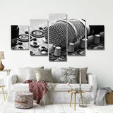 11463 Black And White Microphone Painting Frameles Canvas Painting Decoration Art Canvas Modern Home Decoration Painting - one46.com.au